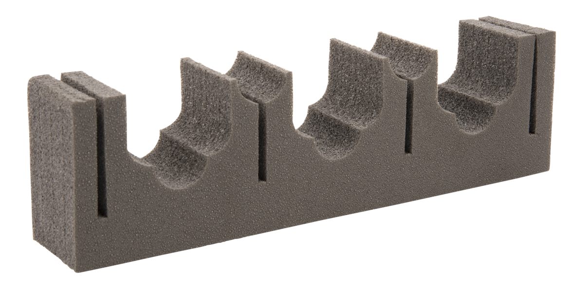 Allen 5658 Firearm Fishing Rod Magnetic Holder Black Metal/Foam Holds 3 Rif