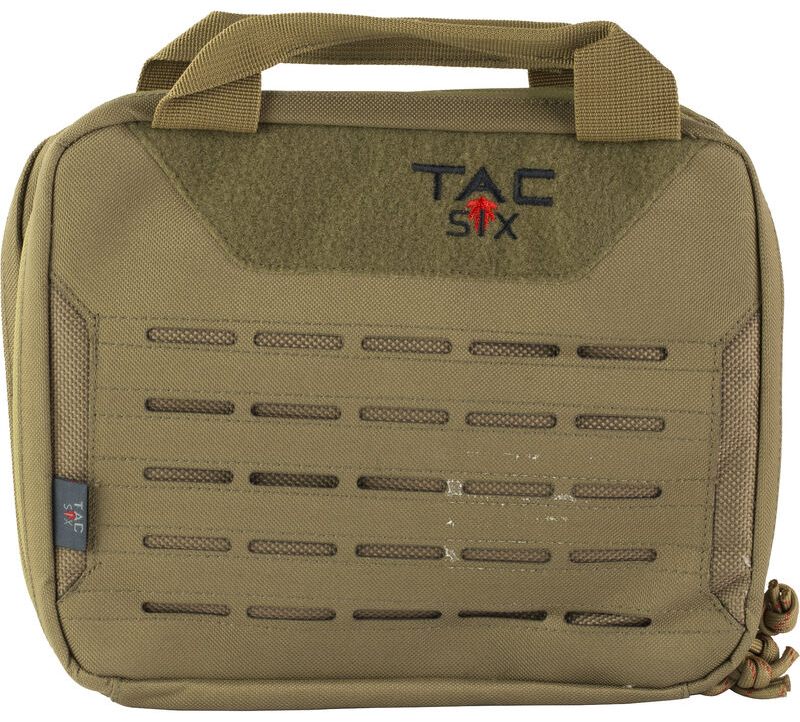 Tac Six 10816 Crew Pistol Case made of Coyote 600D Polyester with MOLLE Sys view 2