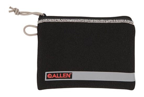 Allen 3626 Pistol Pouch Black Polyester w/Lockable Zippers, ID Label Fleece view 2
