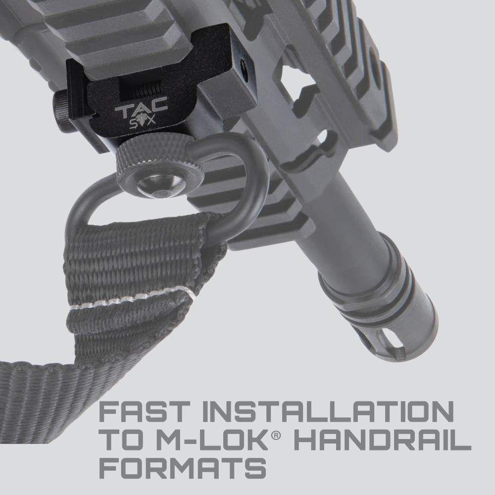 Allen Tac Six Citadel QD Picatinny Rail Weapon Mount Black view 3