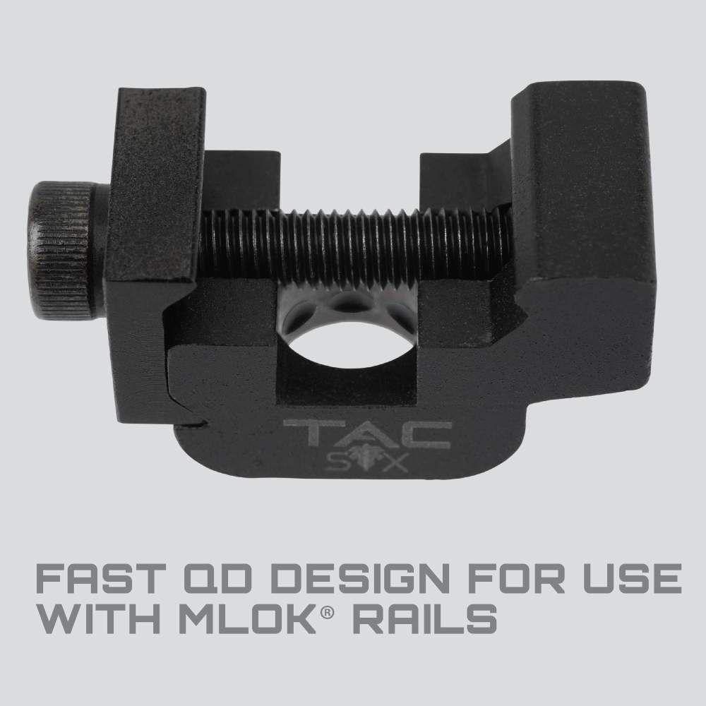 Allen Tac Six Citadel QD Picatinny Rail Weapon Mount Black view 4