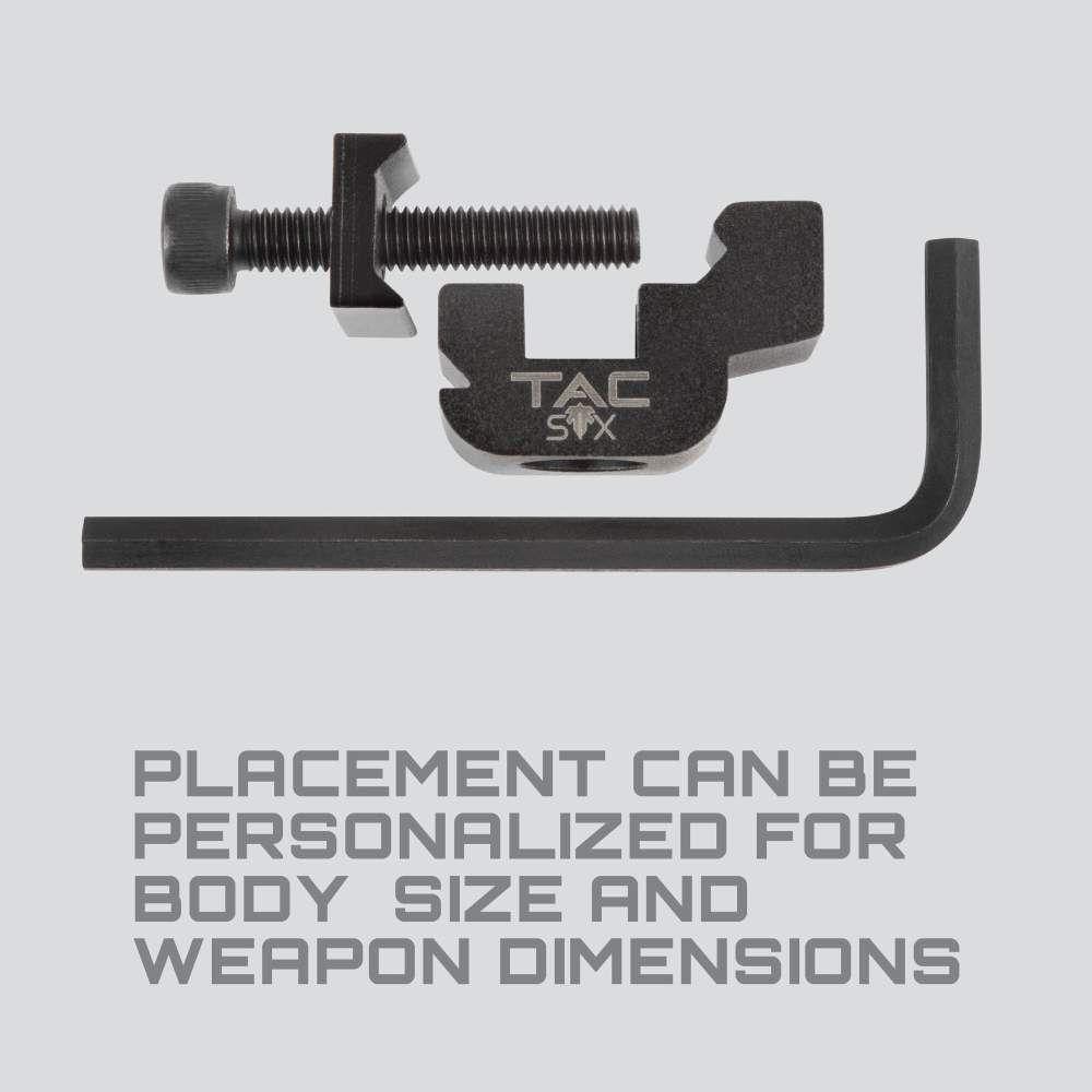 Allen Tac Six Citadel QD Picatinny Rail Weapon Mount Black view 5