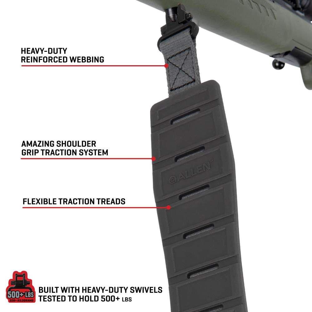 Allen 8531 Klng Traction Midnight Gray Rubber Adjustable/ Rifle view 2