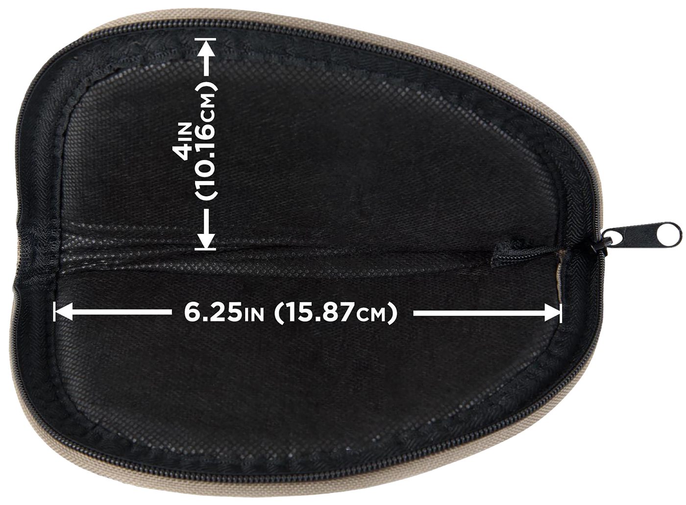 Allen 726 Pistol Case 6in Long Earth Tone Holds Handgun Endura