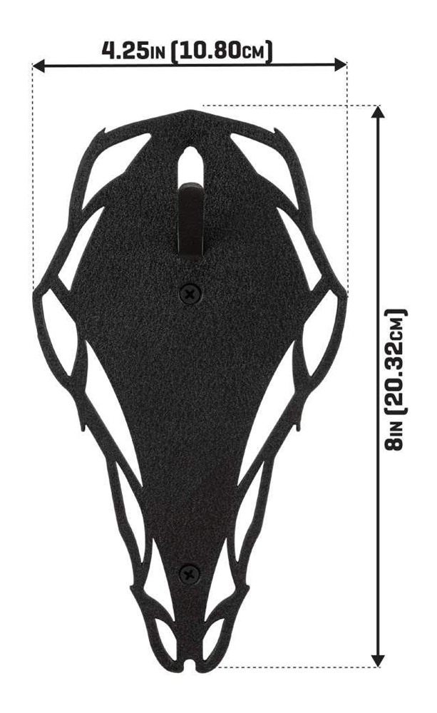 Allen EZ Mount Silhouette Skull Peg Black view 3