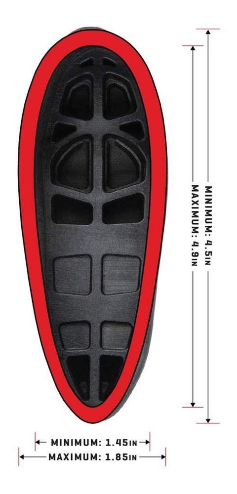Allen Company Recoil Eraser II Slip On Pad Medium Black view 6