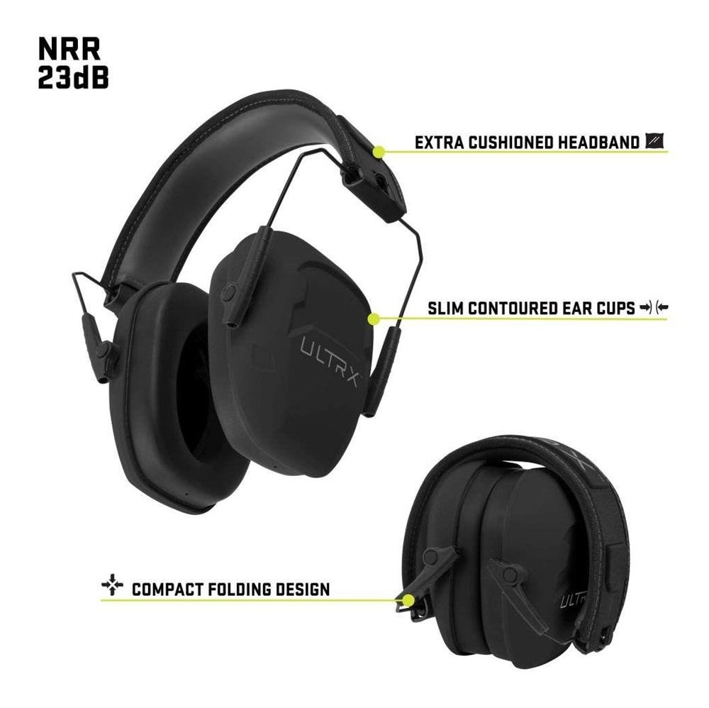 ALLEN (ULTREX) SHIELD PASSIVE EARMUFF (23NRR) (MIDNIGHT GRAY) view 2