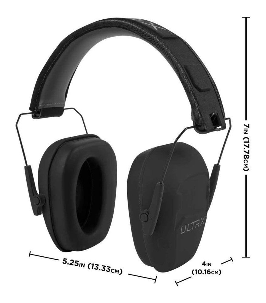ALLEN (ULTREX) SHIELD PASSIVE EARMUFF (23NRR) (MIDNIGHT GRAY) view 4