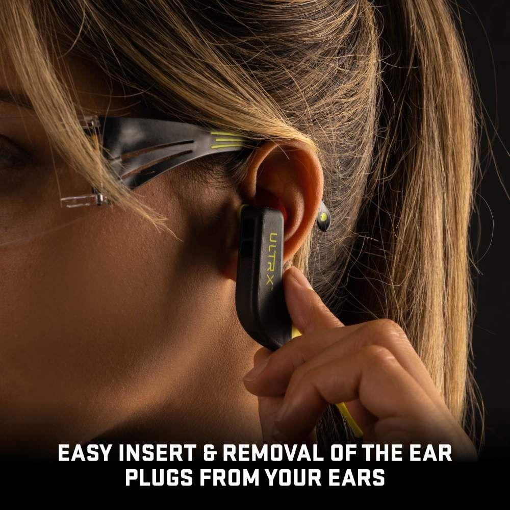 Allen 4102 Wave Banded Ear Plugs 22 dB Gray/Yellow Lightweight view 2