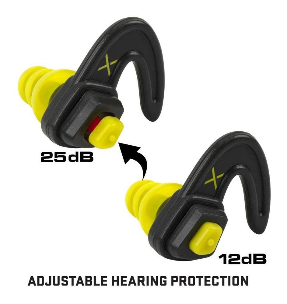 Allen 4103 Shift Adjustable Protection Ear Plugs 12-25 dB Gray/Yellow Light view 2