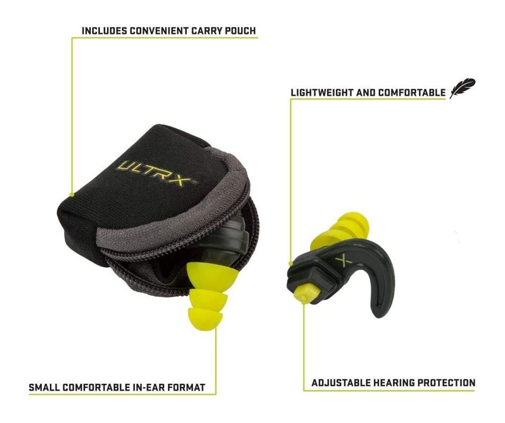 Allen 4103 Shift Adjustable Protection Ear Plugs 12-25 dB Gray/Yellow Light view 3