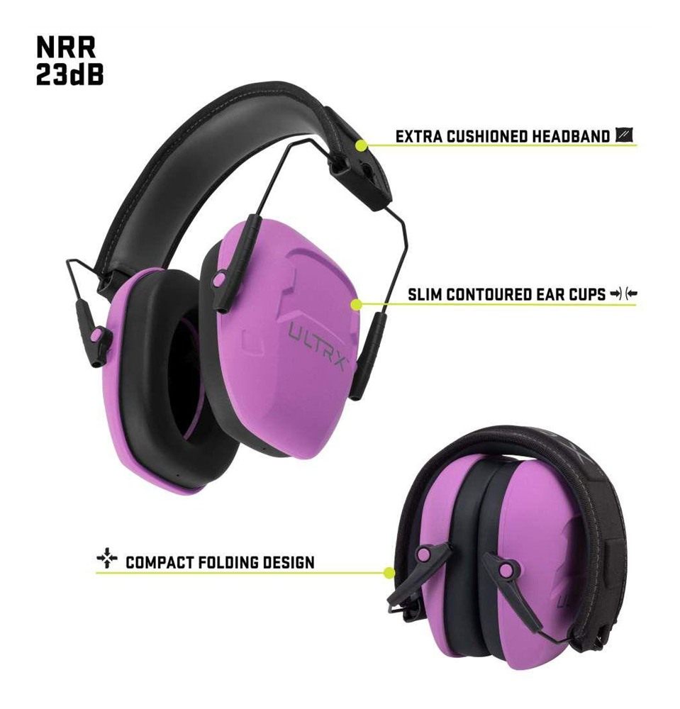 Allen Ultrx Shield Passive Muff Slim Adult Midnight Plum/Black 23db view 2