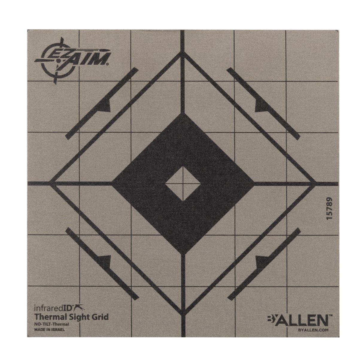 Allen 15789 Thermal Target Sight-In Grid Hanging Paper 6in x Black/Gray