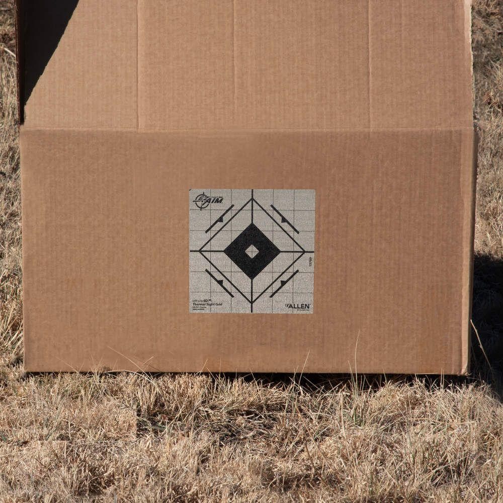 Allen 15789 Thermal Target Sight-In Grid Hanging Paper 6in x Black/Gray view 2