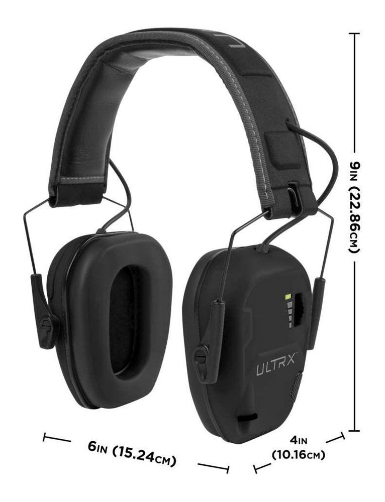Allen ULTRX Bionic Electronic Earmuff 22dB Midnight Grey view 3