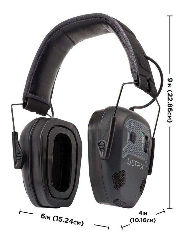 Allen ULTRX Bionic Fuse Bluetooth Electronic Earmuff 22dB Midnight Grey view 4