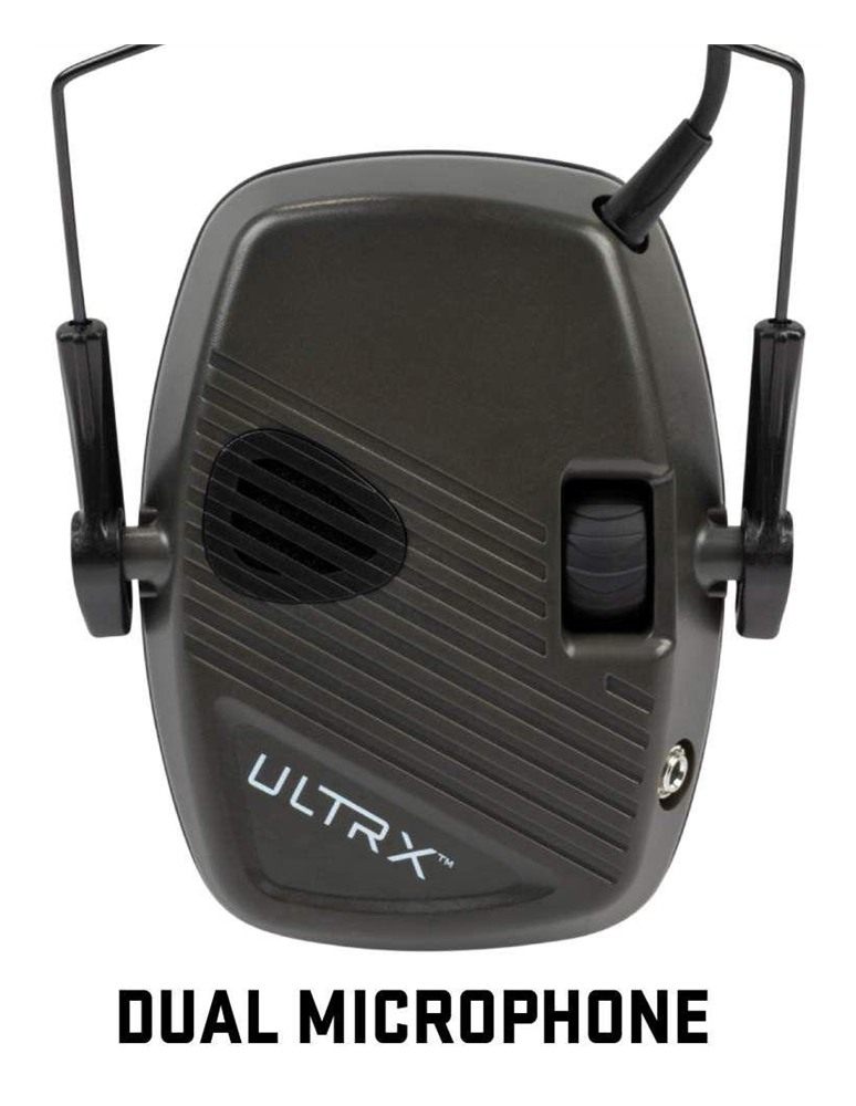 Allen ULTRX Stereo Electronic Ear Muffs 24dB Olive view 5