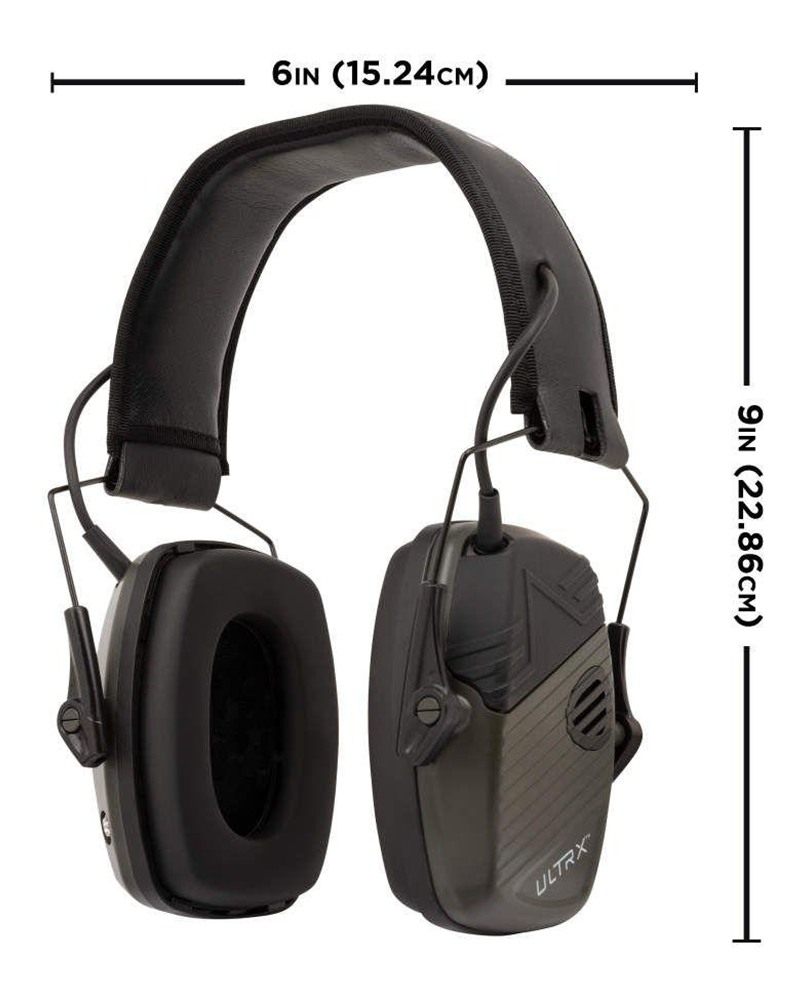 Allen ULTRX Stereo Electronic Ear Muffs 24dB Olive view 7