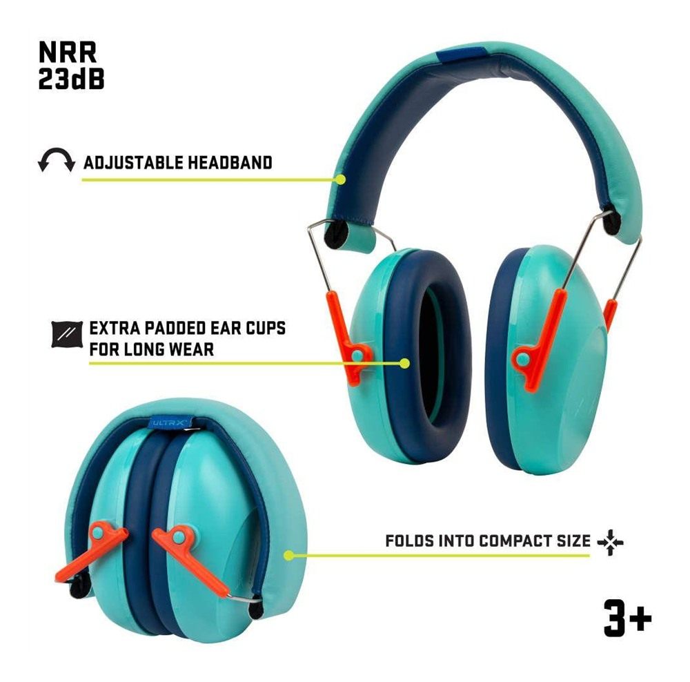 Allen 4115 Passive Children's Hearing Muff 23 dB Teal Youth view 2