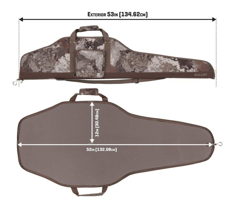 Allen 1117-52 Bedrock Rifle Case 52in Veil Alpine Camo Foam Padding view 8