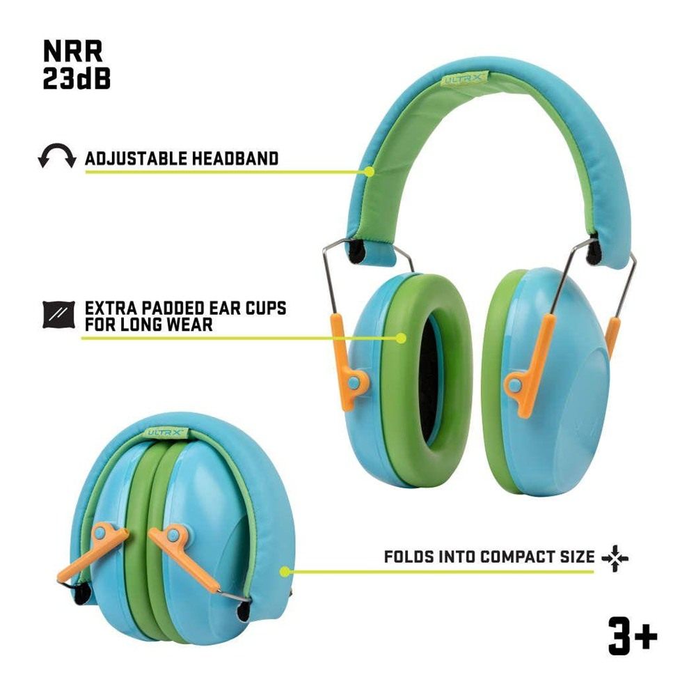 Allen 4126 Passive Children's Hearing Muff 23 dB Light Blue Youth view 3