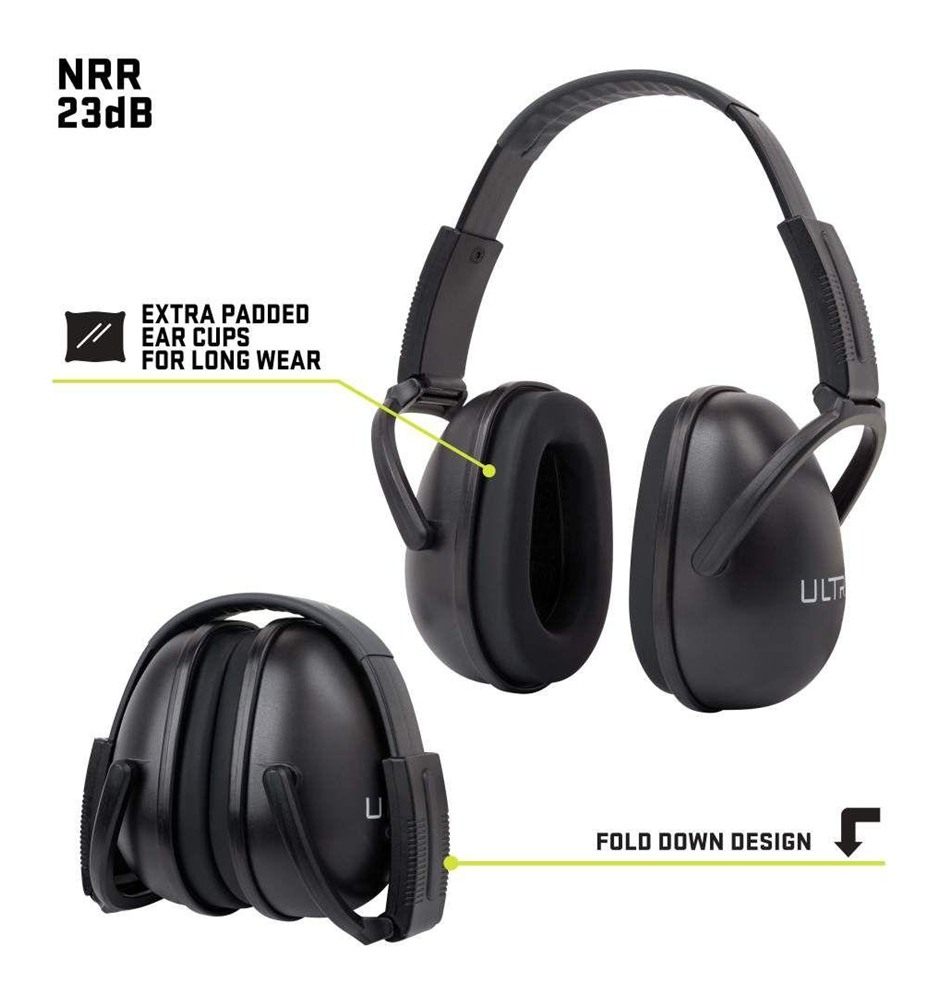 Allen ULTRX Sound Blocker Passive Earmuff 23dB Black view 2