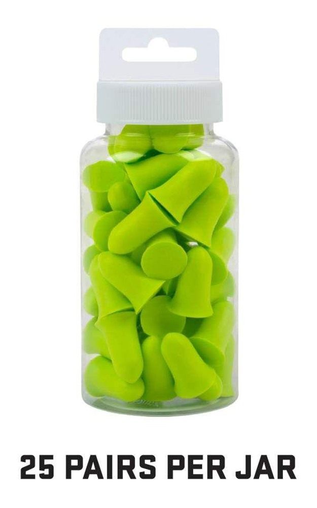 Allen 4131 Tapered Foam Ear Plugs 32 dB Lime Green 25 Pair view 8