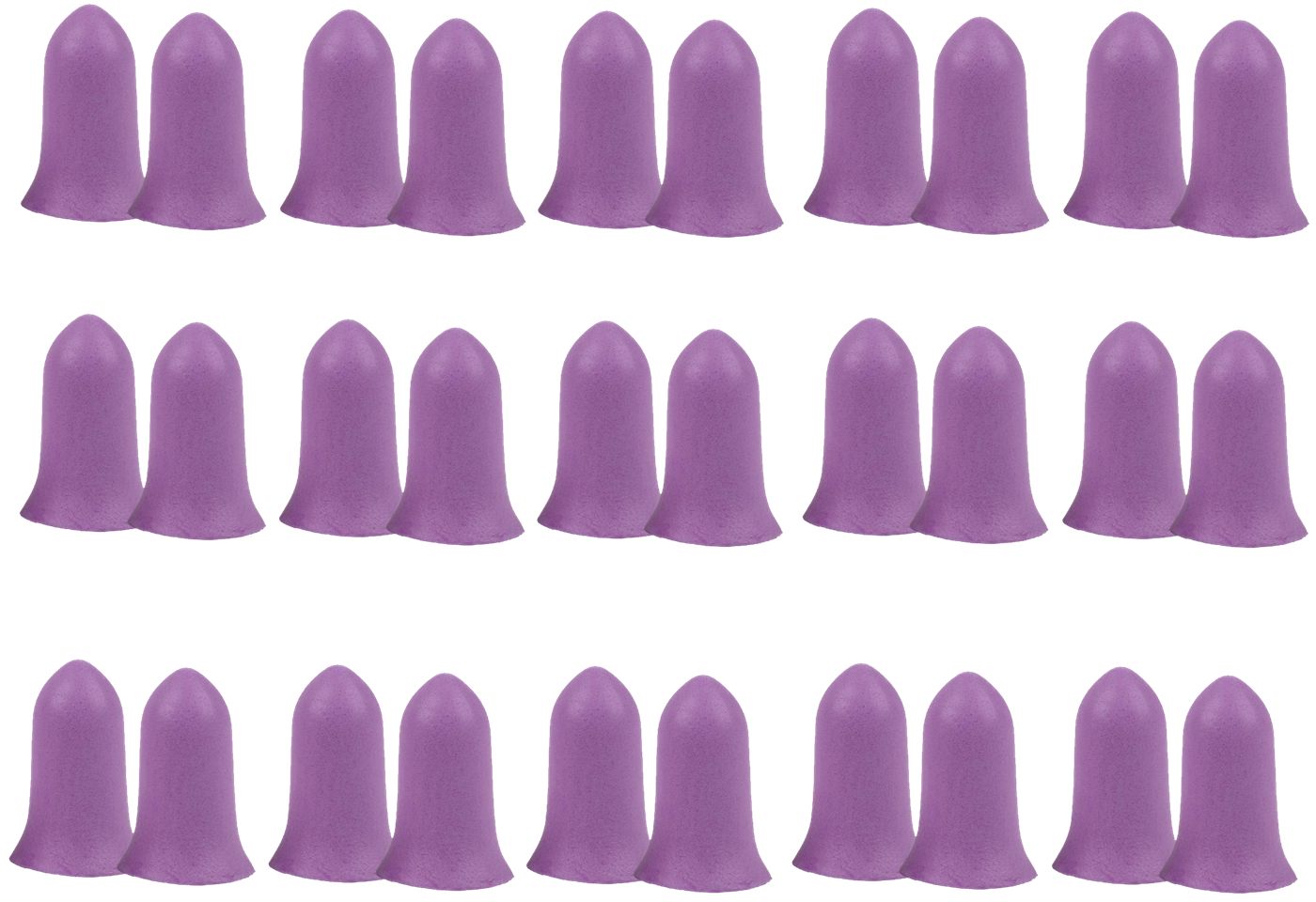 Allen 4134 Tapered Foam Ear Plugs 32 dB Purple 15 Pair