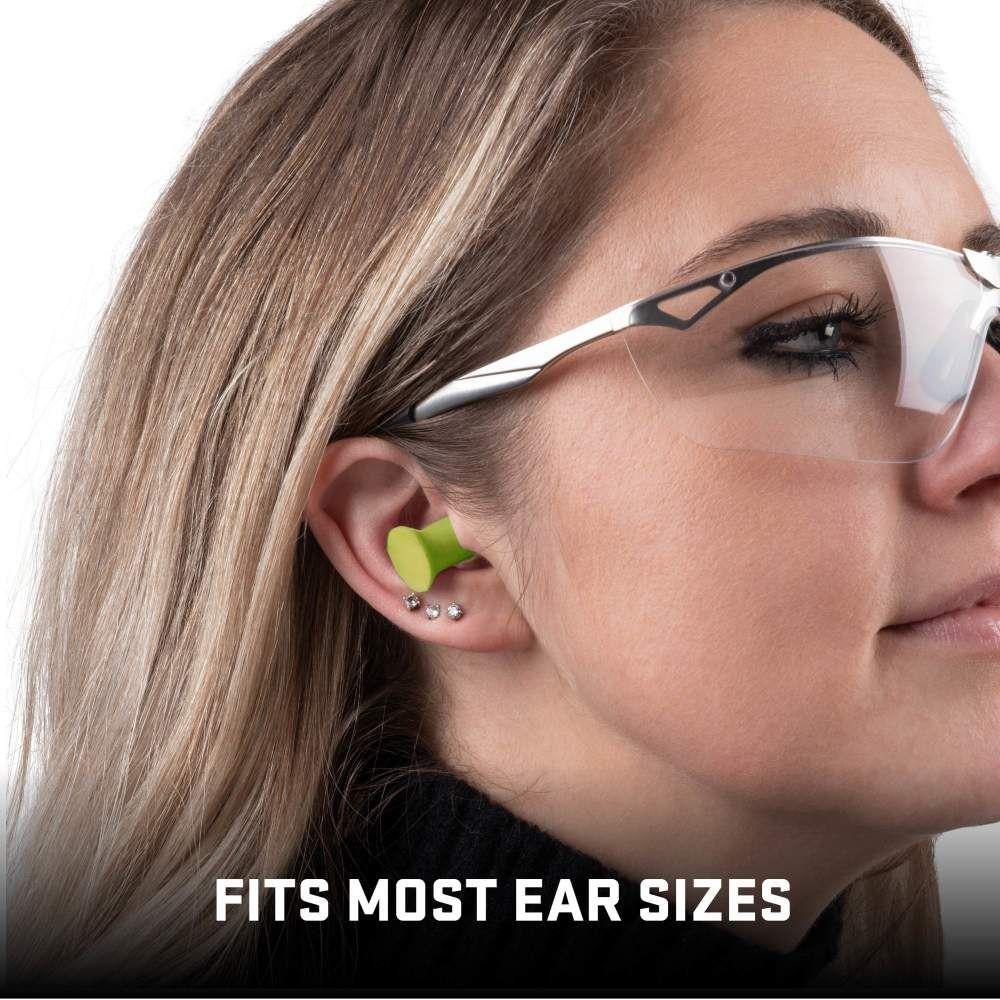 Allen 4136 Tapered Foam Ear Plugs 32 dB Lime Green 6 Pair view 2