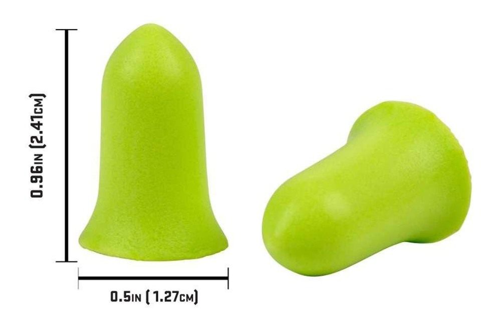 Allen 4136 Tapered Foam Ear Plugs 32 dB Lime Green 6 Pair view 8