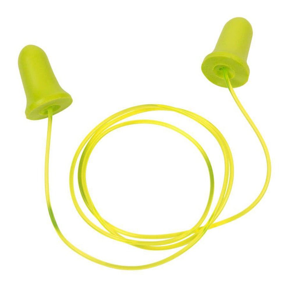 Allen 4119 Tethered Tapered Foam Ear Plugs 32 dB Yellow/Lime Green 5 Pair view 3