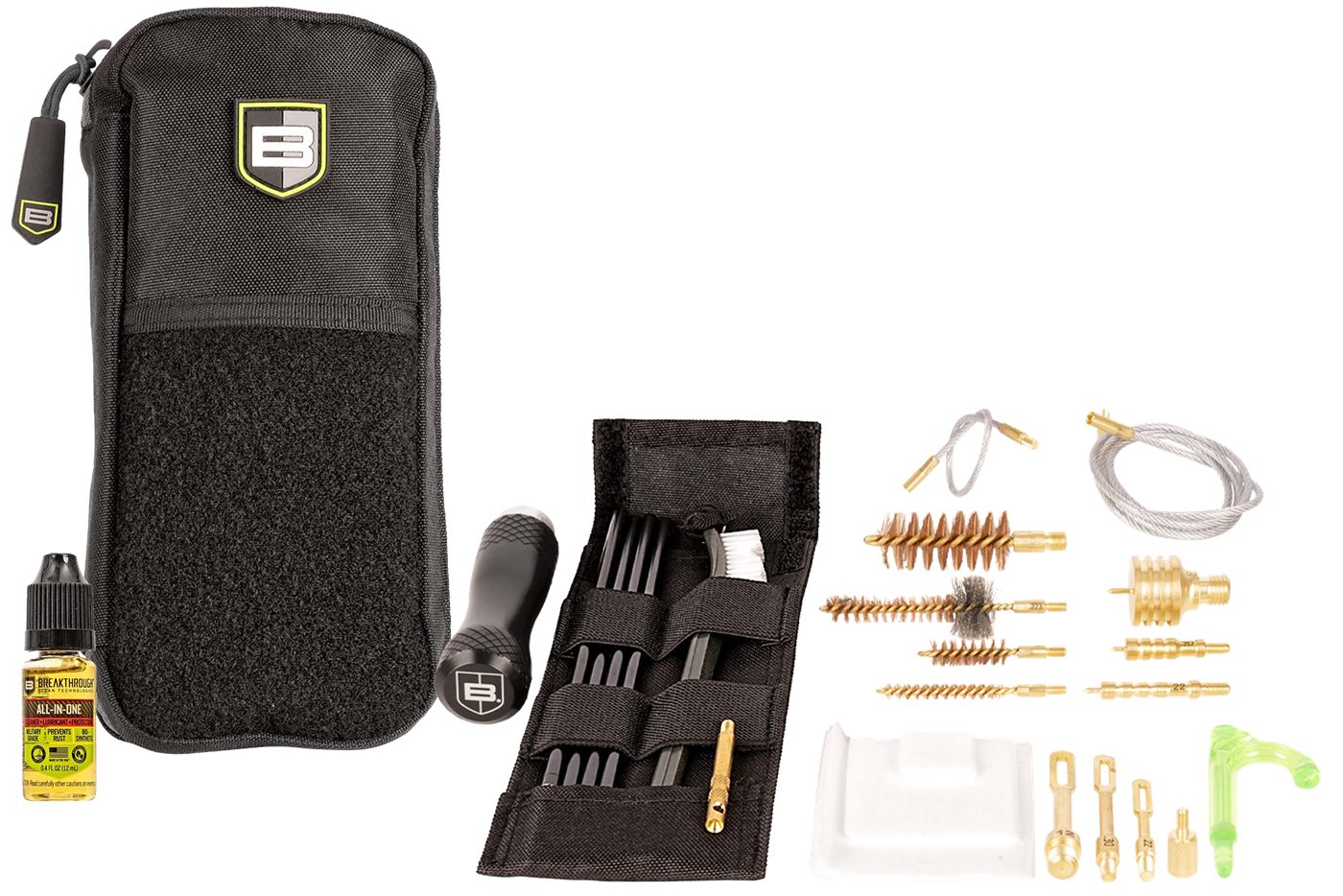 Breakthrough Clean BT-MPK-3G Badge Rod/Pull Thru Kit 5.56mm 9mm 12 Gauge