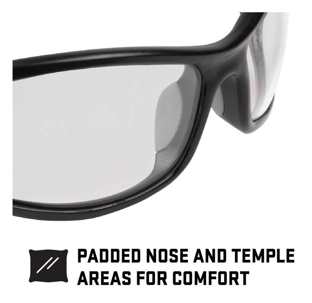 Allen ULTRX Sync Safety Glasses Black with Clear Lenses view 2