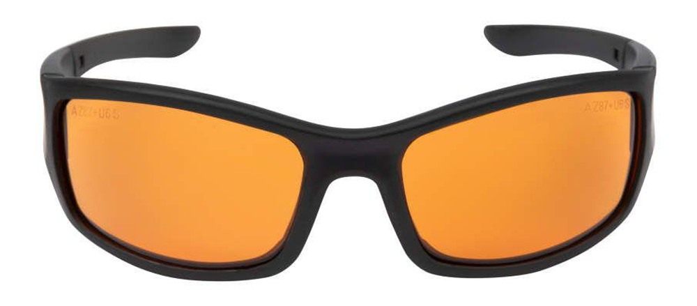 Allen ULTRX Sync Safety Glasses Black with Amber Lenses view 5