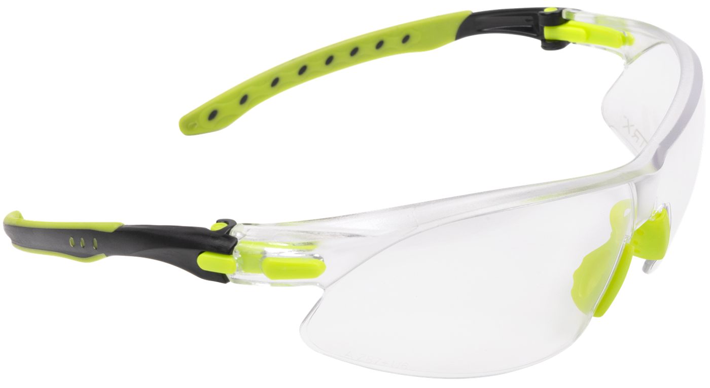 Allen 4140 Keen Safety Glasses Youth Clear Lens Lime Green
