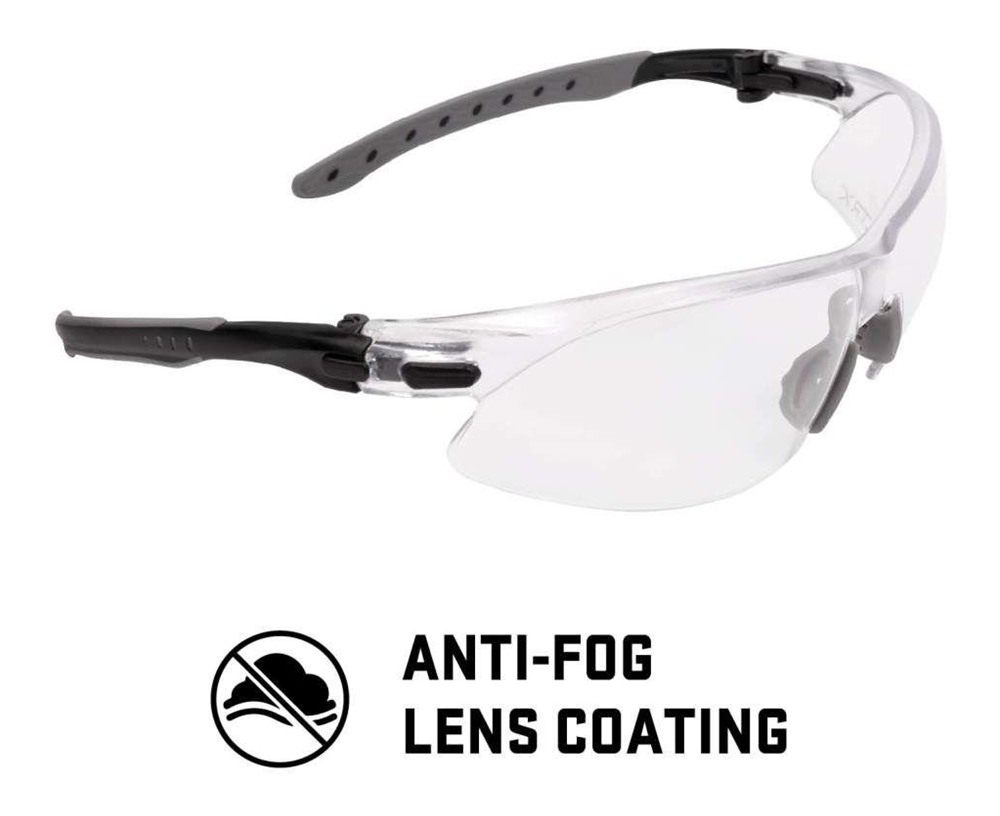 Allen ULTRX Keen Safety Glasses Black with Clear Lenses view 5