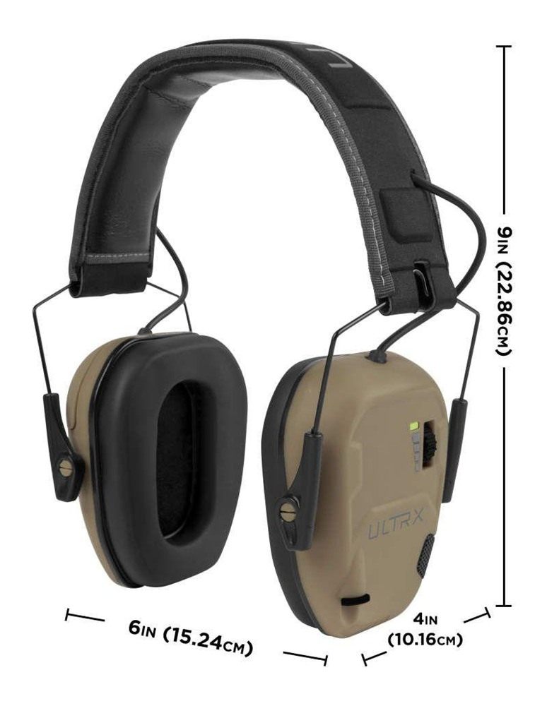 Allen 4145 Bionic Earmuff 22 dB Flat Dark Earth view 3