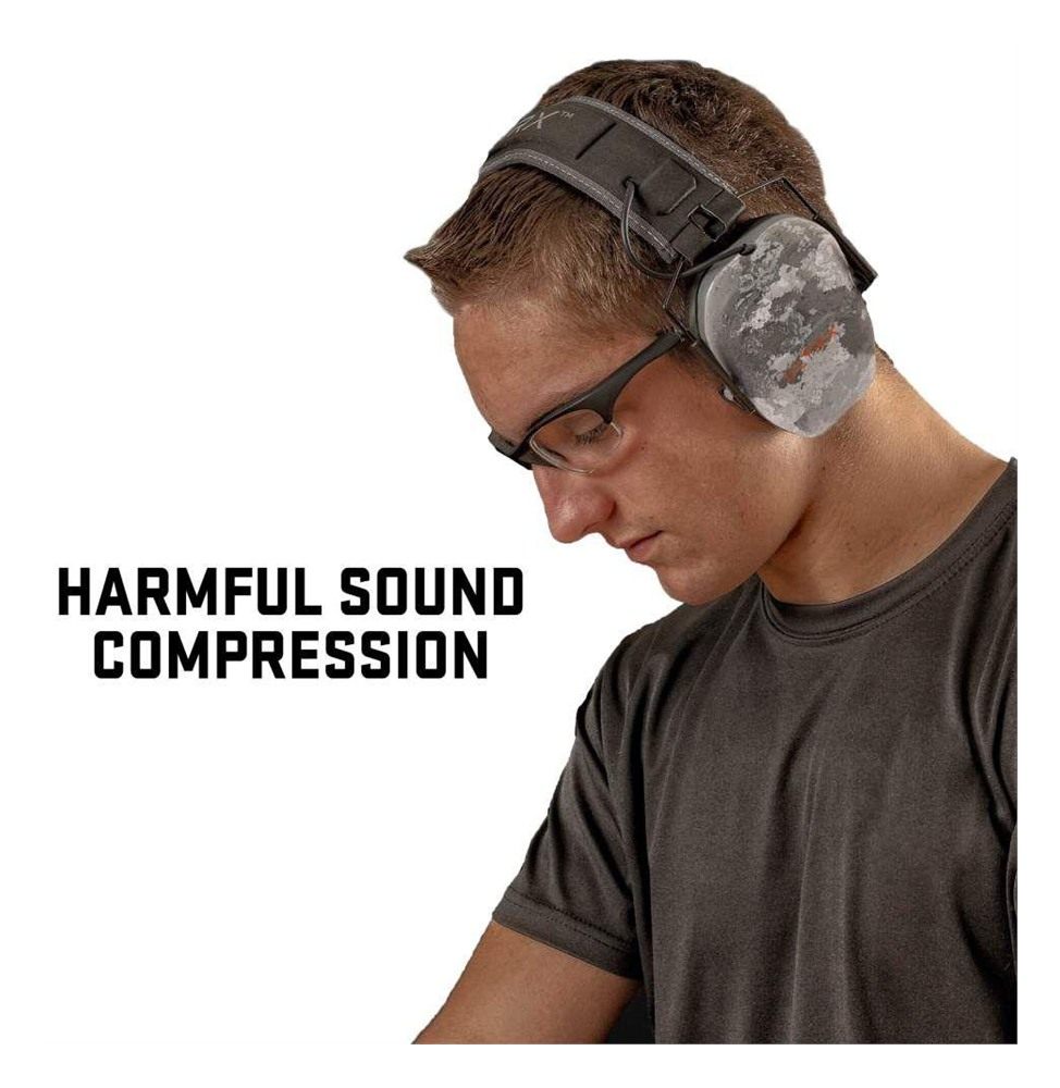 Allen ULTRX Bionic Electronic Ear Muffs 22dB Veil Tac Grey Camo view 5