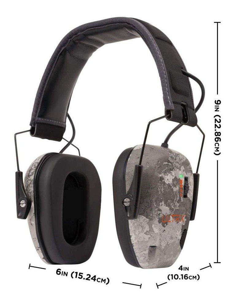 Allen ULTRX Bionic Electronic Ear Muffs 22dB Veil Tac Grey Camo view 8