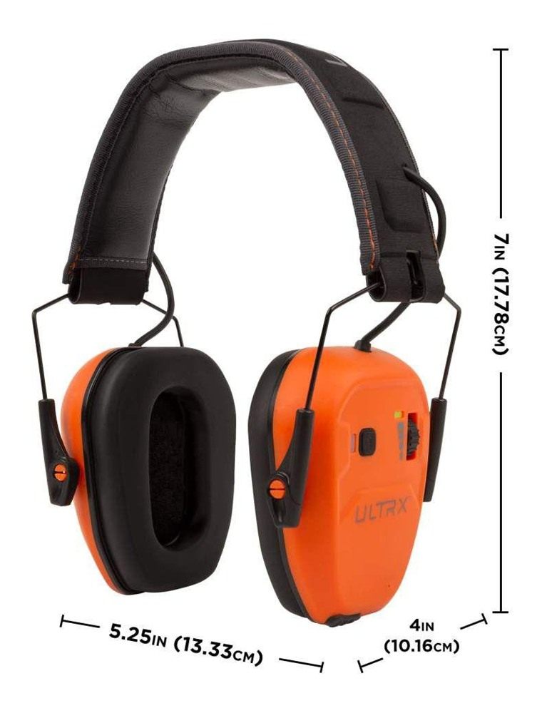 Allen ULTRX Bionic Bluetooth Passive Ear Muffs 22dB Brave Orange view 4