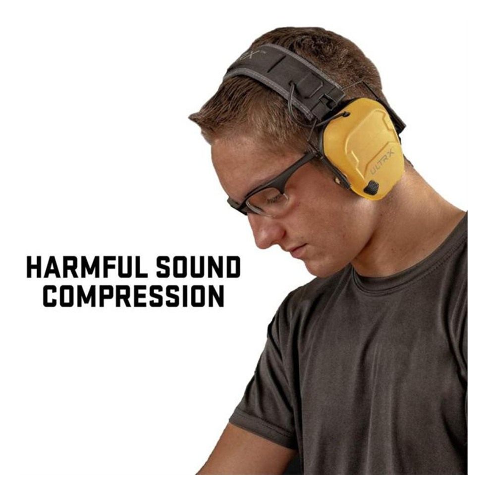Allen ULTRX Bionic Electronic Ear Muffs 22dB Yellow view 3