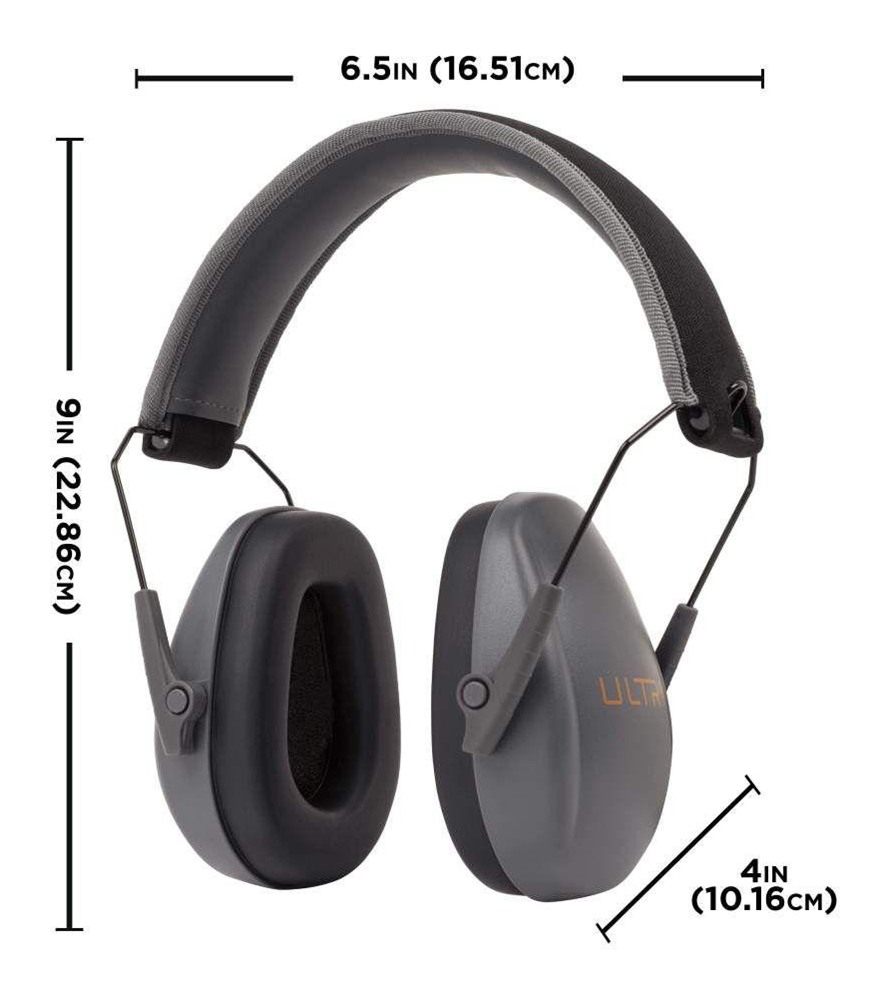 ALLEN (ULTREX) SLIM PROFILE PASSIVE EARMUFF (23NRR) (GRAY) view 7