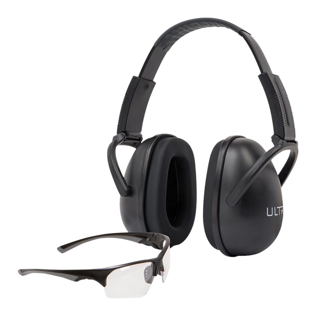 Allen Ultrx Blocker Eye Ear Protection Combo Passive Muffs 23dB Black Shoot