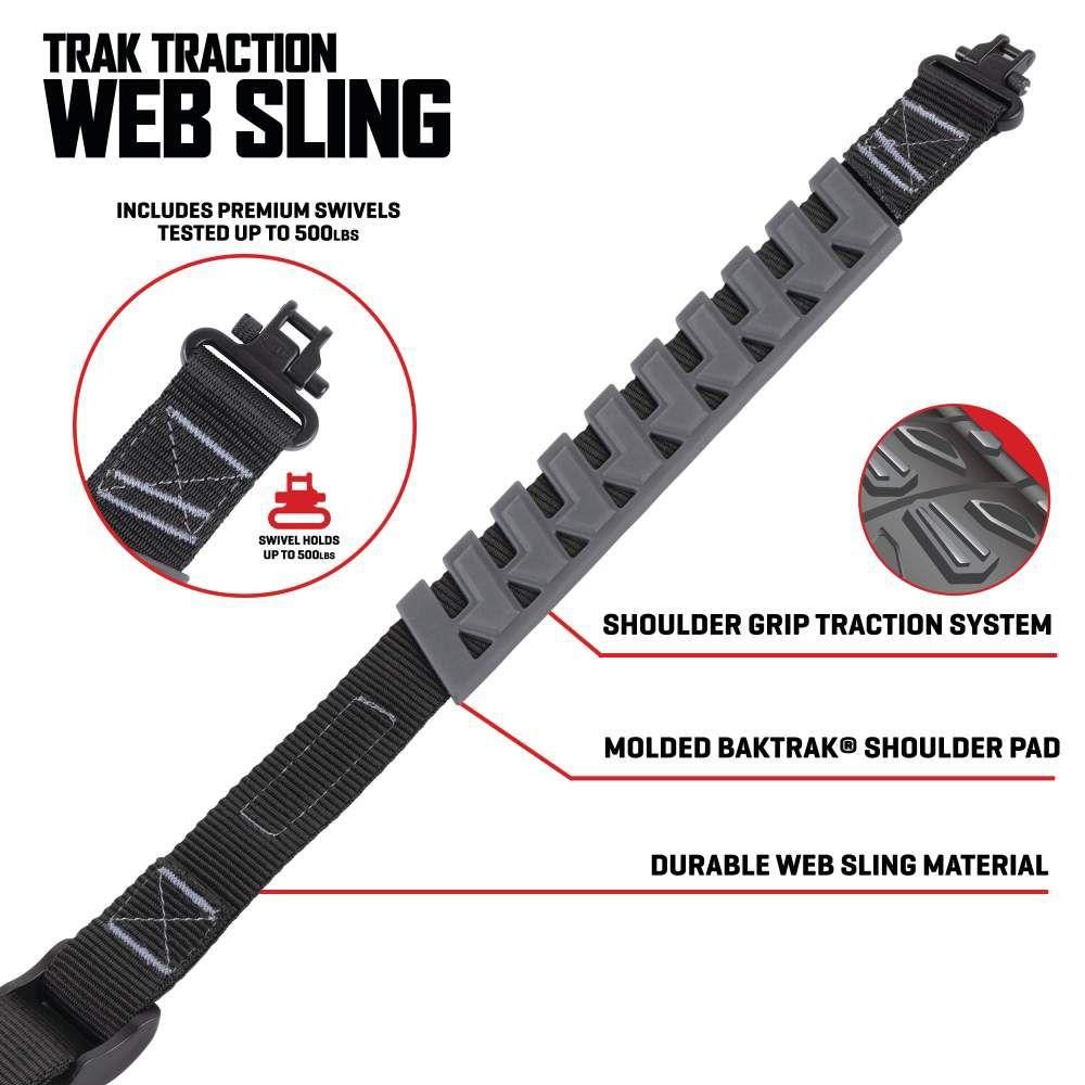 ALLEN TRAK TRACTION WEB SLING W/SWIVELS (BLACK/GRAY) view 2