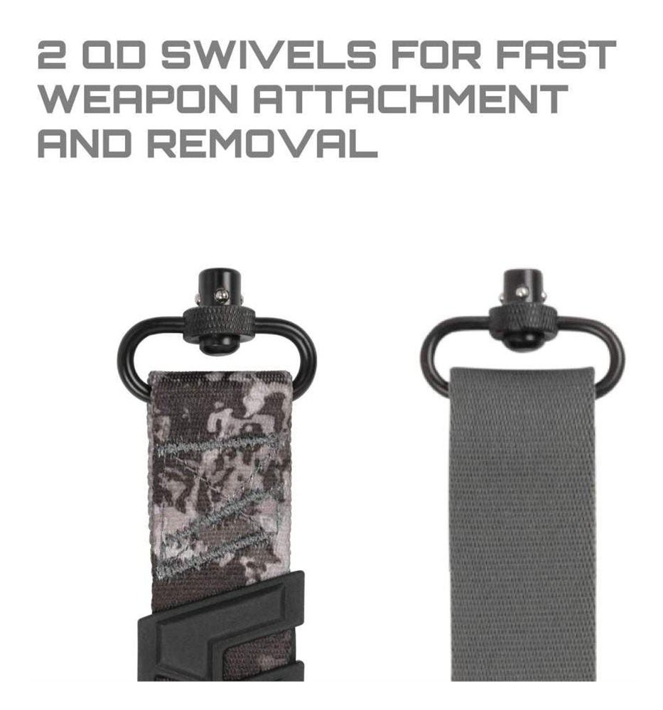 Allen Trak Traction Web Rifle Sling with QD Swivels 36in Veil Tac Grey view 5