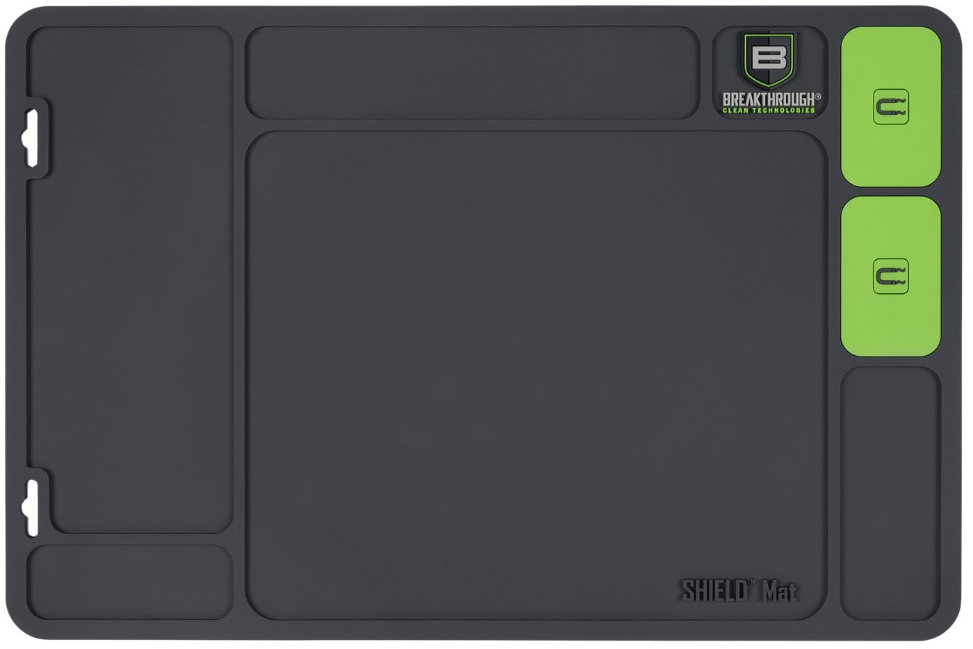 Breakthrough Clean Btsgmh Shield Mat Gray and Green PVC 17.88inx11.88in