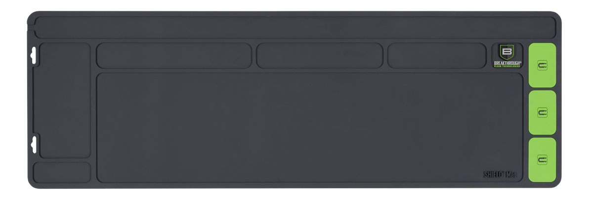 Breakthrough Clean BTSGMR Shield Mat Gray and Green PVC 35.88inx11.88in