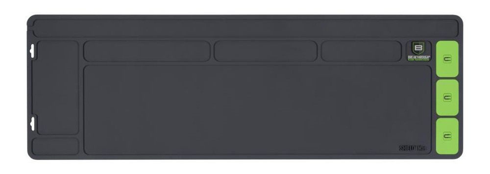 Breakthrough Clean BTSGMR Shield Mat Gray and Green PVC 35.88inx11.88in view 7