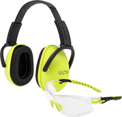 Allen 4176 Sound Blocker Ear Eye Protection Combo 23 dB Lime Green Youth view 2