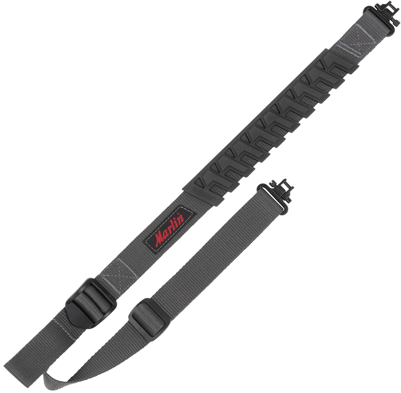 ALLEN MARLIN TRAK WEB SLING MOLDED BAKTRAK PAD GREY/BLACK